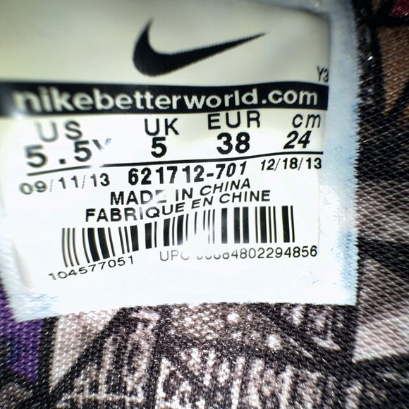 Nike LeBron James XI GS All Star Nola Gumbo Green Glow Sz 5.5Y 621712-701 - Picture 7 of 9